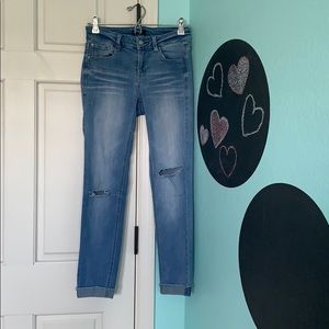 Light wash ripped jeans